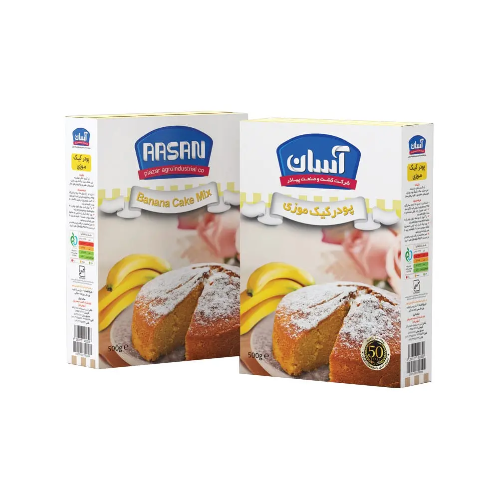 پودر کیک موزی آسان 